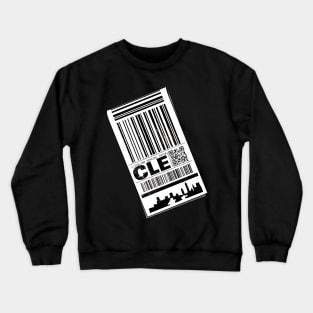 CLE Luggage Tag Crewneck Sweatshirt